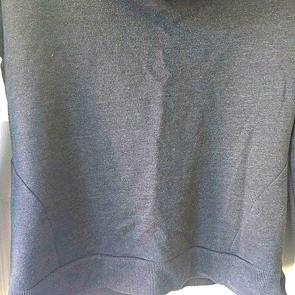 Converse Cowl Neck Grey Crop Top size M - Picture 3 of 4